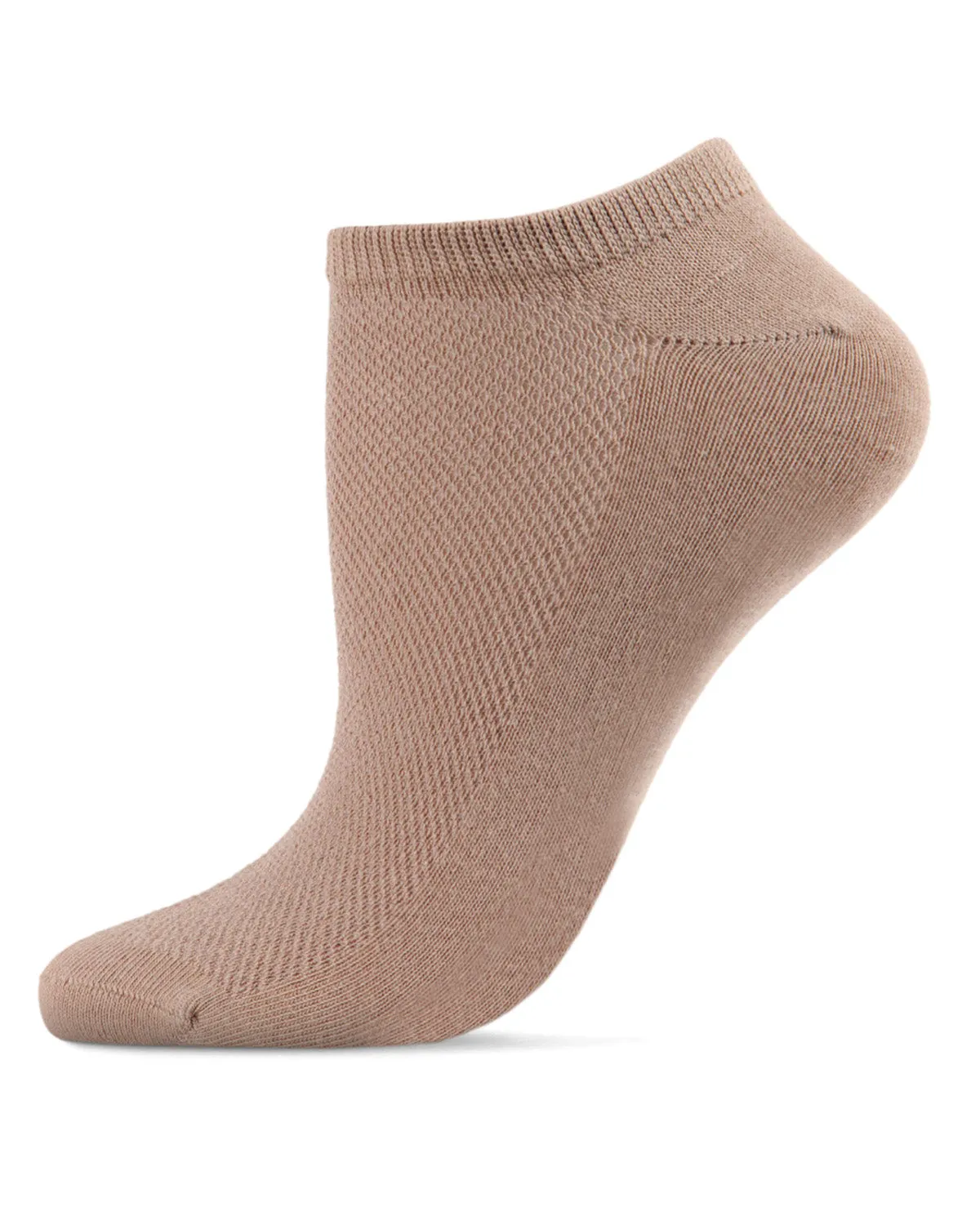 Women's Organic Cotton Mesh-Top Breathable Liner Sock