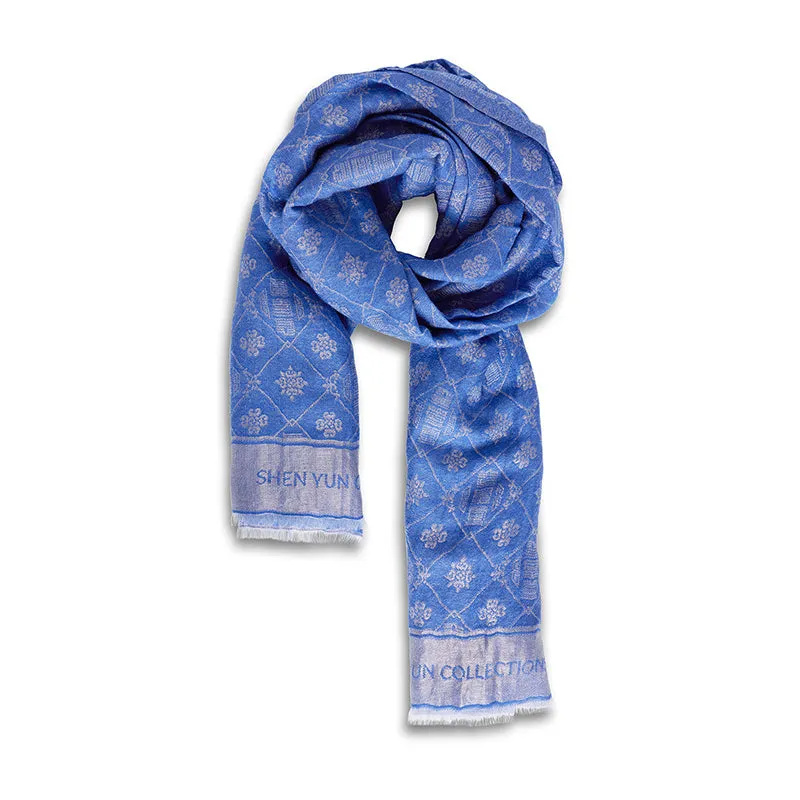 Zhen Shan Ren Long Scarf  Royal Blue